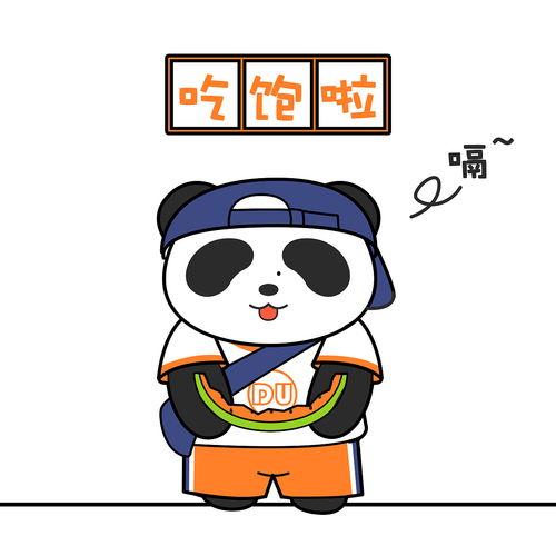 熊猫吃瓜插画,趣味横生的生态瞬间